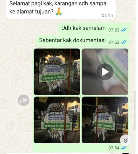 Pengiriman Papan Bunga Selamat Kramat